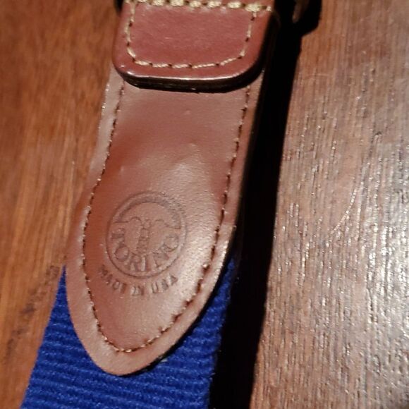 Torino European Ribbed Surcingle Blue Belt 44 - Picture 5 of 9